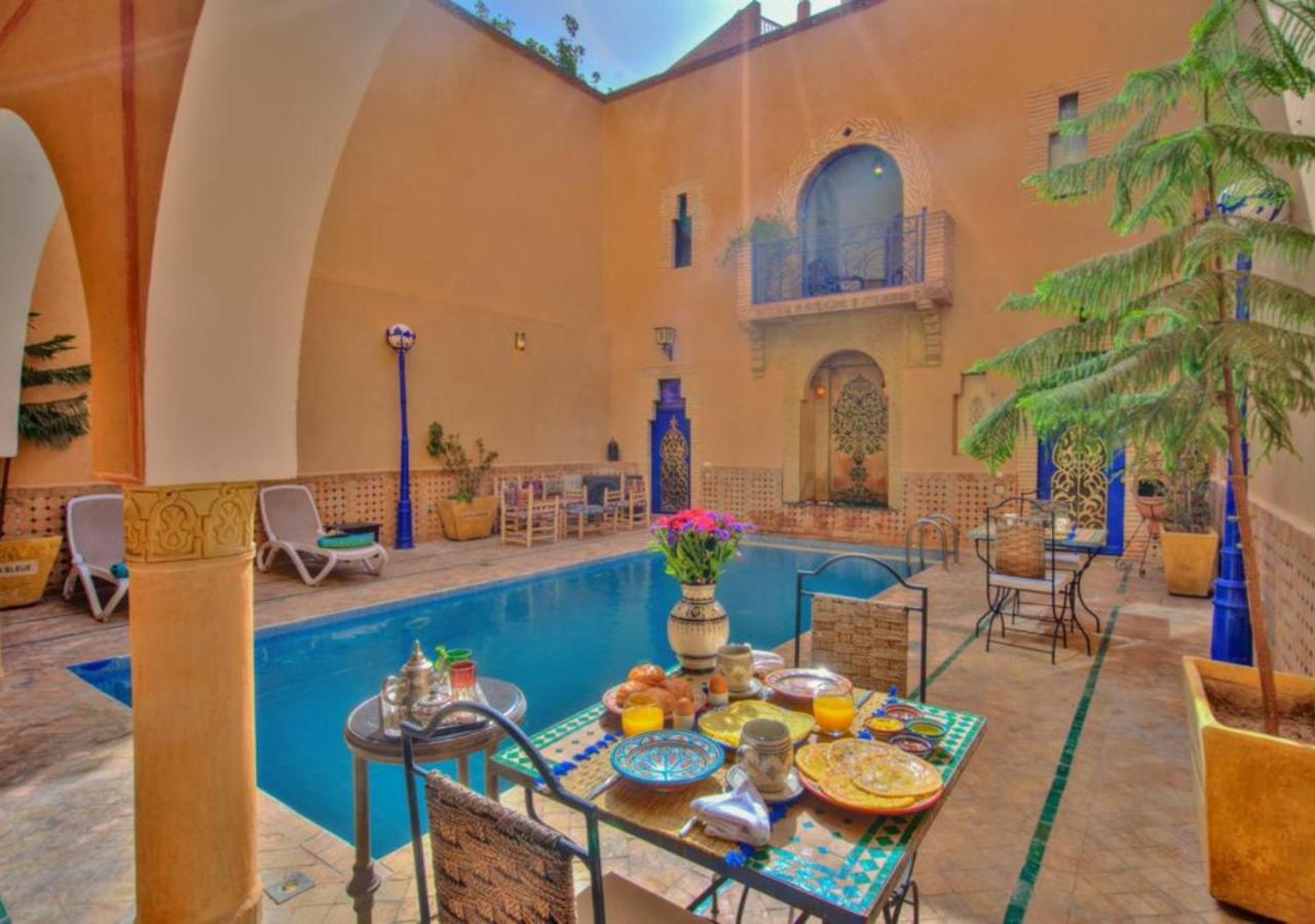 Riad la villa bleue Marrakesh Exterior foto